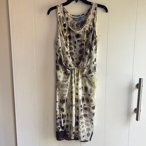 Simply Vera Wang Sleeveless tie-front Patterned Dress size S